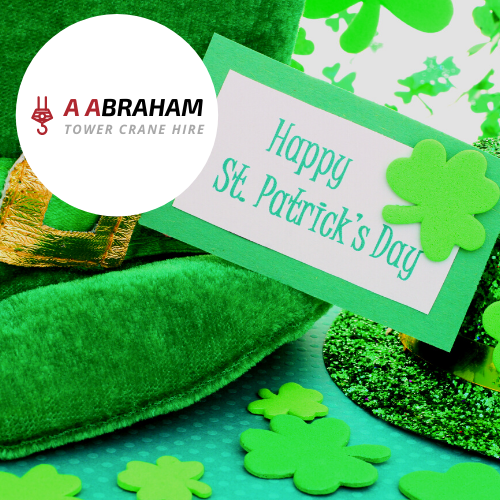 AbrahamTch's tweet photo. Happy St. Patrick's Day to all our friends, clients and colleagues across the UK. 

#StPatricksDay #StPatricksDay2021 #StPatricksDayAtHome
@AbrahamTch
#cranehire #contractors #developers #cranes #newbuilds #tallbuildings #verticaltransport #towercranes #planthire https://t.co/6QyirqhFze