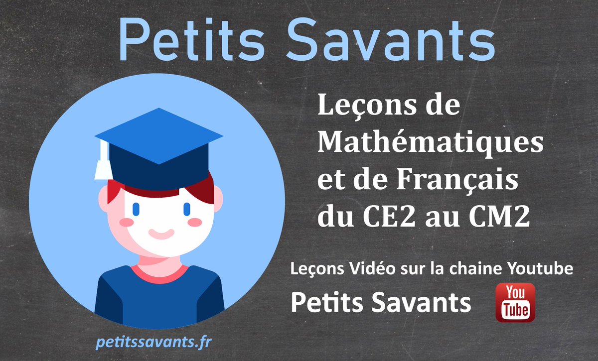 radiosanspub's tweet photo. Besoin d'un soutien scolaire pour votre enfant ? Les Petits Savants vous propose un programme de CE2, CM1 et CM2 en français et en mathématiques. Des leçons en vidéo disponibles GRATUITEMENT sur la chaîne YouTube Petits Savants : https://t.co/72zCLz1ROl https://t.co/YwlpPHkWVE
