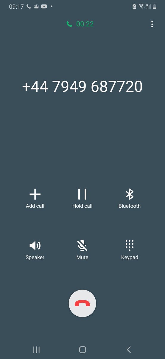 #hmrc I think there is a scam phone call going around ...here is the screen print