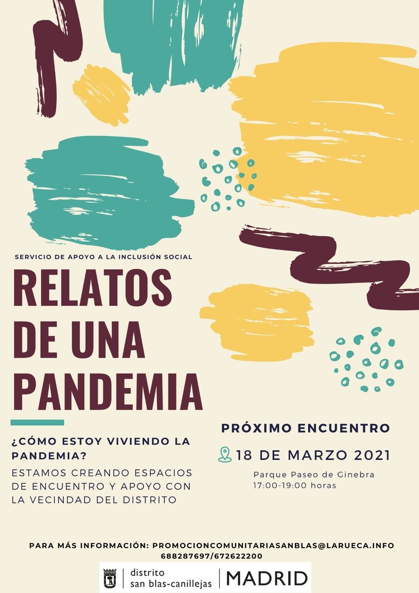 Encuentro para compartir con vecinas/os experiencias y vivencias de este último año de pandemia. 🤯