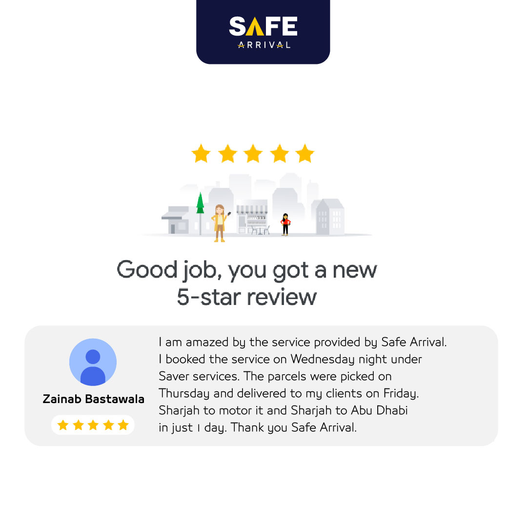 #CustomerAppreciation is what motivates us to keep improving our services and we love to hear your feedback.

Thank you, Zainab, for sharing your experience. 
 Happiness has been delivered. 🙂

#CustomerExperience #Logistics #LastMile #Couriers #Warehousing #KSA #UAE #GCC #BeSafe