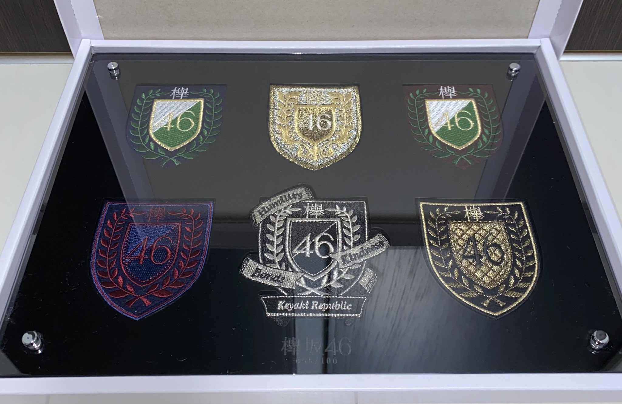 とーはや 欅坂46のベストアルバムスペシャルプレゼント エンブレムワッペンとステッカーが当選してました オリジナルフレームと欅坂46の文字が刻まれていてめちゃくちゃかっこいいです 一生の宝物です 欅坂46 T Co Sgk4iqtdn9 Twitter