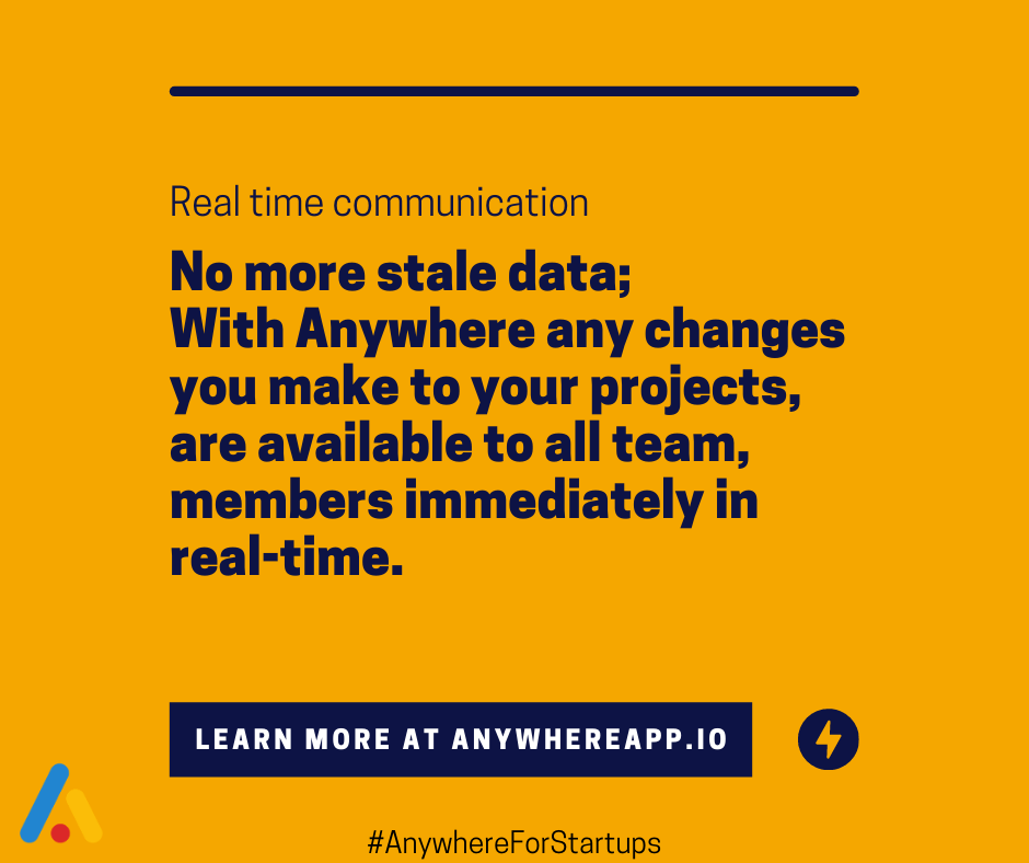 AnywhereAppIO's tweet photo. Working with a remote team that is spread across cities, even countries?
Anywhere's real-time data updates keeps everyone in sync at all times.
#RemoteTeams #WorkFromAnywhere #WorkWithAnywhere #ProjectManagement #Startups #AnywhereForStartups https://t.co/dyo8TG2FFv