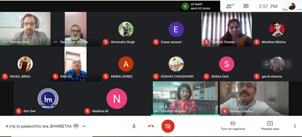 ihmGwalior's tweet photo. IHM Gwalior organized an knowledge enriching session on UNESCO world heritage site BHIMBETKA for the purpose of creating awareness among the students about its significance in tourism under EK BHARAT SHRESHTHA BHARAT. Guided by Prof. R.A. SHARMA Jiwaji University,DR. Sandhya ASI https://t.co/ljfamDaJLC