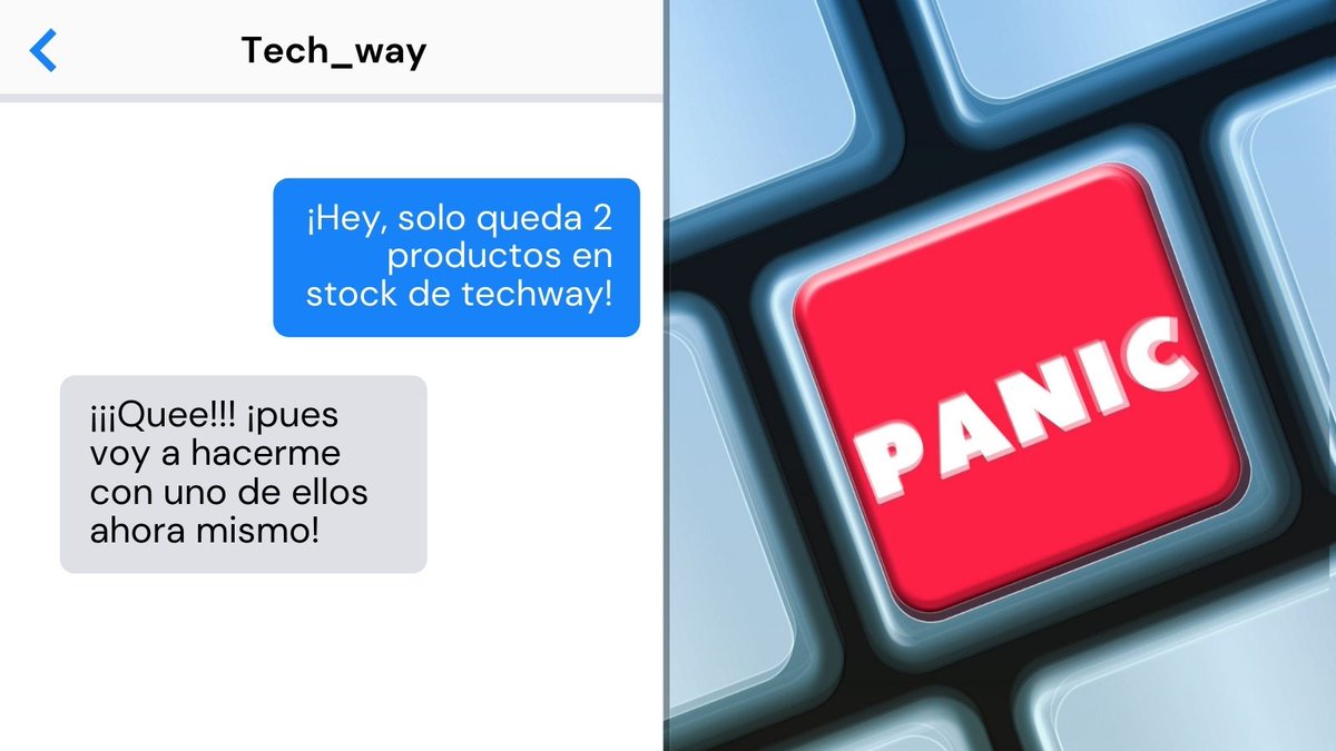 Techway15's tweet image. Suele pasar, entrar en panico cuando te enteras, de que solo hay 2 productos en stock en nuestra tienda online  #techway #tecnologiadelfuturo #panic #techwaytechnology