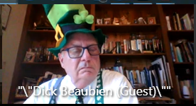 Mr. Beaubien definitely wins the best-dressed award for today's Board Meeting #StPatricksDay