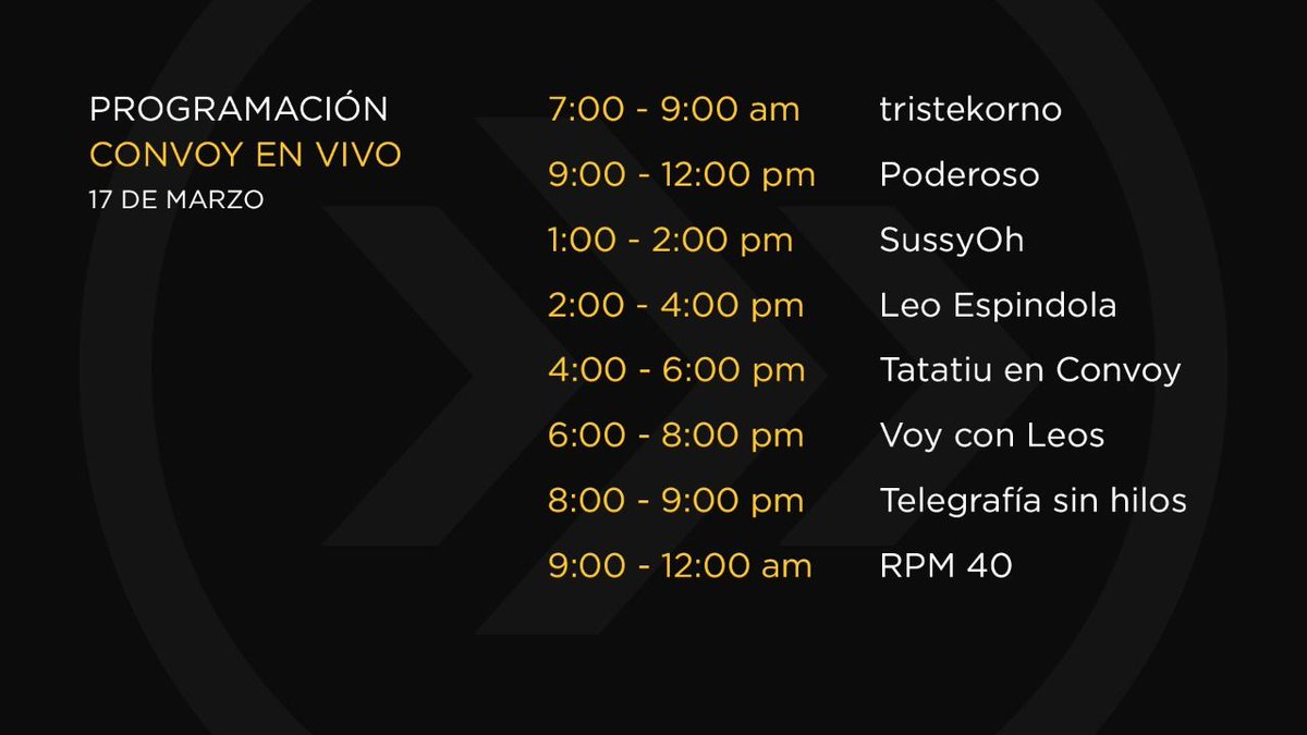 convoynetwork's tweet photo. #ConvoyEnVivo https://t.co/Yhnyojblh5