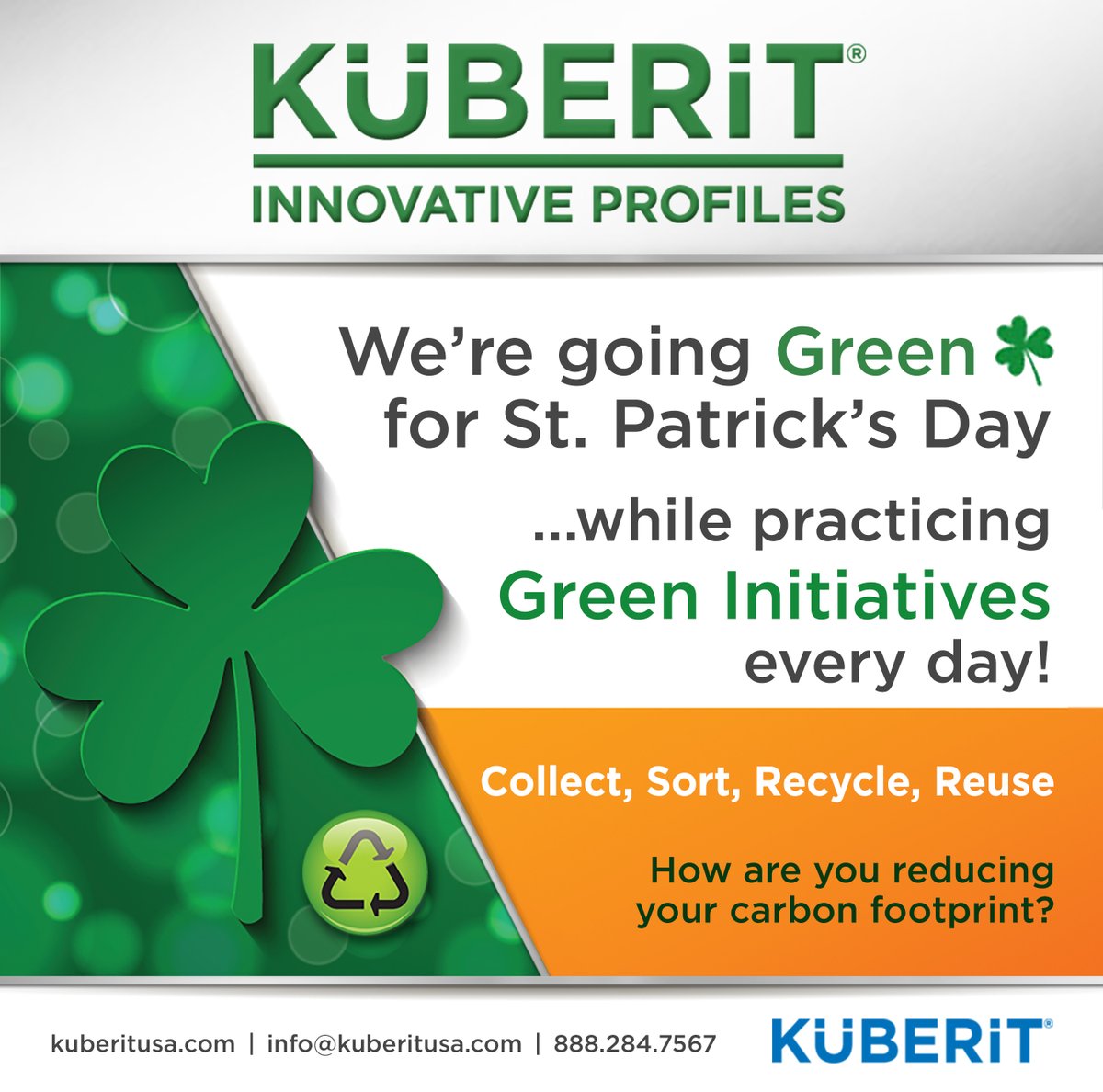 Happy St. Patrick's Day from all of us at Küberit!