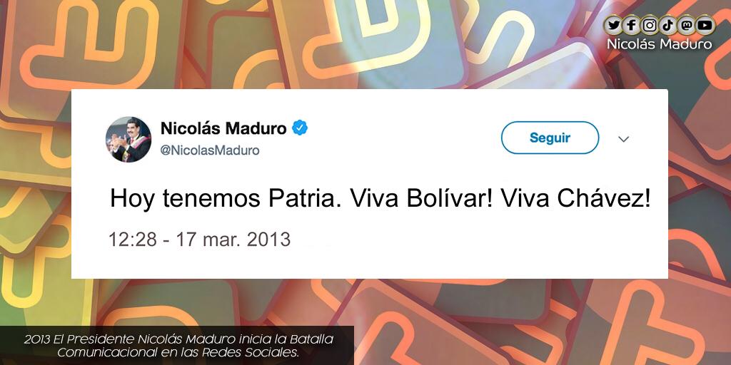 Hace 8 años inicié la batalla comunicacional en la redes sociales. Hoy reitero el llamado al pueblo venezolano, unámonos para ganar esta lucha por la verdad de Venezuela, en los medios, calles y redes. ¡Ese es el camino! ¡Innovar y defender nuestra verdad!