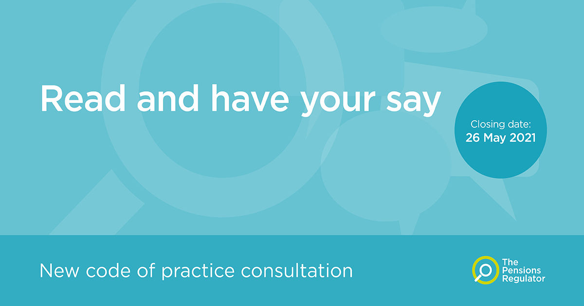 We’ve launched a 10-week consultation on our new code of practice and we want to hear from those running and  providing professional services to pension schemes.
Read and have your say. 
ow.ly/S6Fr50E0iPf