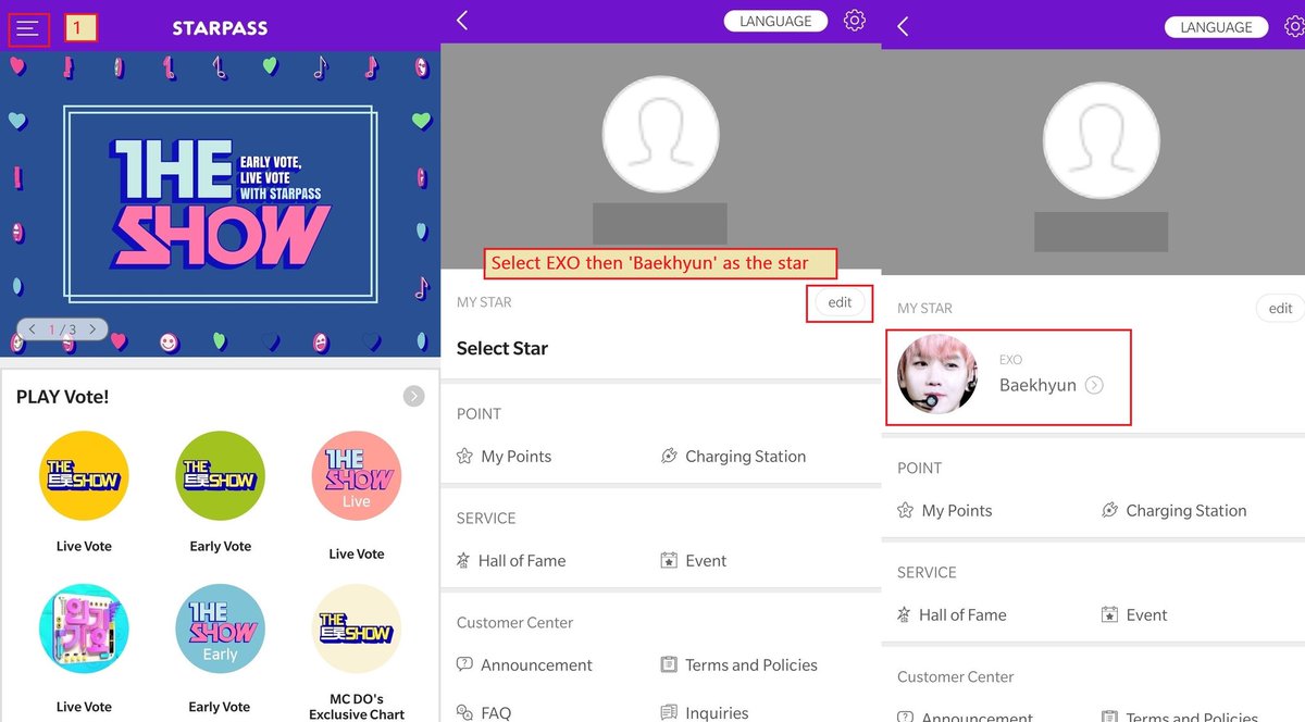 BBHsTeam's tweet photo. StarPass - Inkigayo

On Air Vote + Schedule: Wednesday, 6pm KST
5 votes per account = Collect 500 Heart Jelly
Live-Voting makes 5% of the criteria

•Sign in
•Select Baekhyun as the star
•Earn Heart Jelly through ads &amp; missions
•Earn Heart Jelly through posting photos and vids https://t.co/sr6H86aZmN