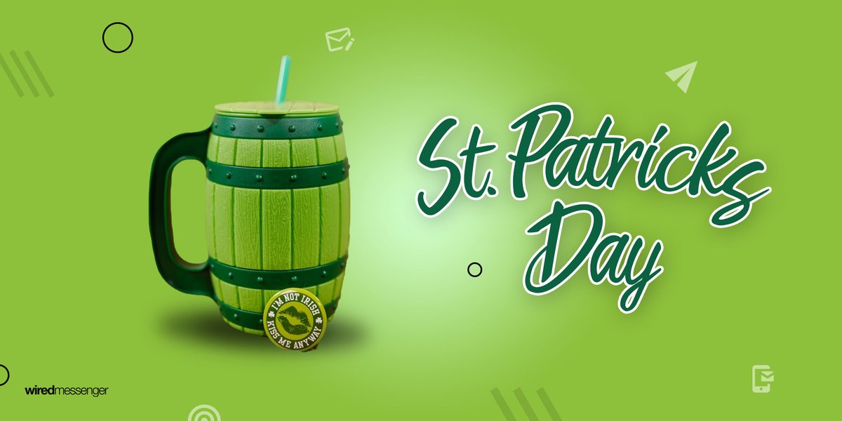 Happy St. Patricks Day from your friends at Wired Messenger! We hope everyone takes the time to celebrate and we can't wait to see all of the Irish themed Marketing campaigns coming out today!