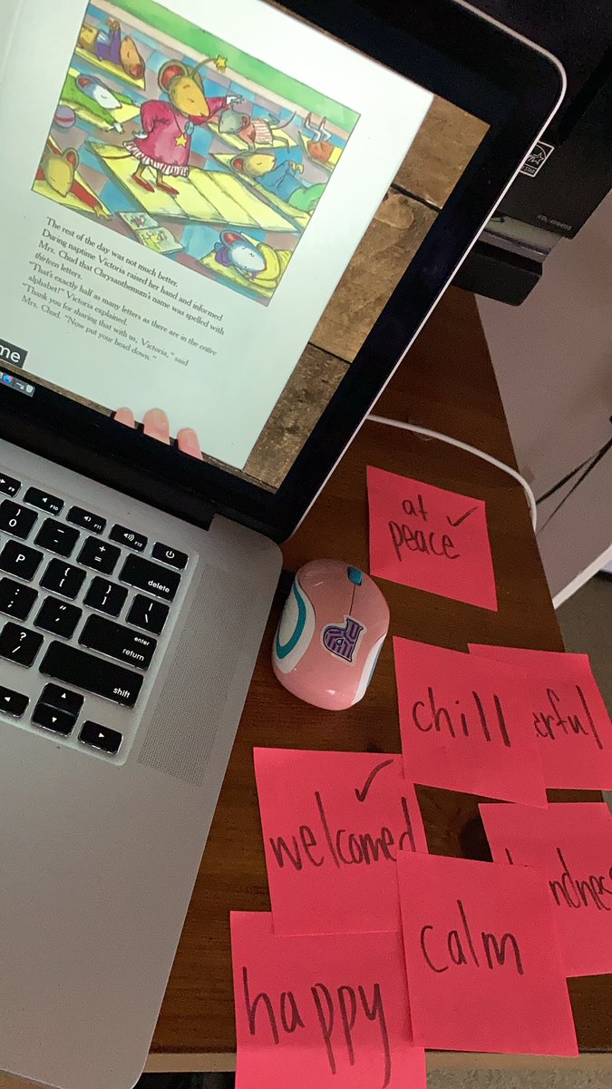 Discussing how we want to feel in our classrooms #RULER #SEL #tatemsecondgrade #tatemtigerpride #kevinhenkes #pandemicteaching #learningduringcovid