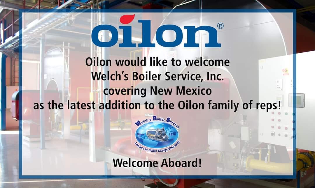 OilonUS's tweet image. Oilon US is excited to announce Welch’s Boiler Service, Inc. as our newest representative covering the state of New Mexico. Welch’s Boiler Service, Inc. is an established , full-service sales and service provider. 

Phone: 505-877-0356
Website: welchsboiler.com