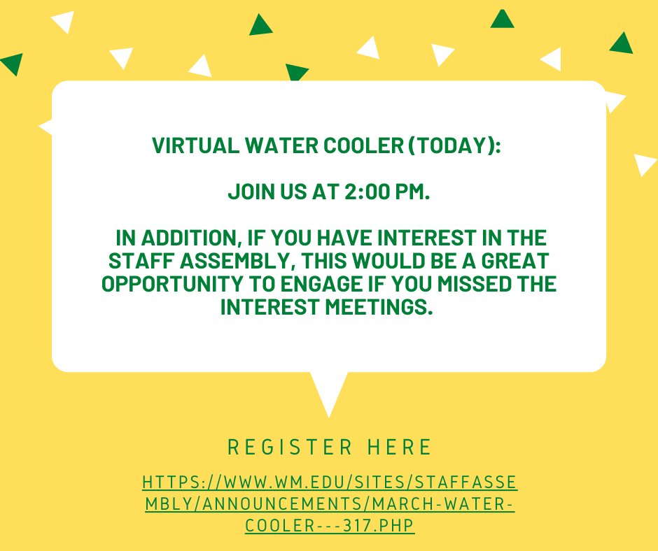 WMStaffAssembly's tweet image. Register here:
wm.edu/sites/staffass…