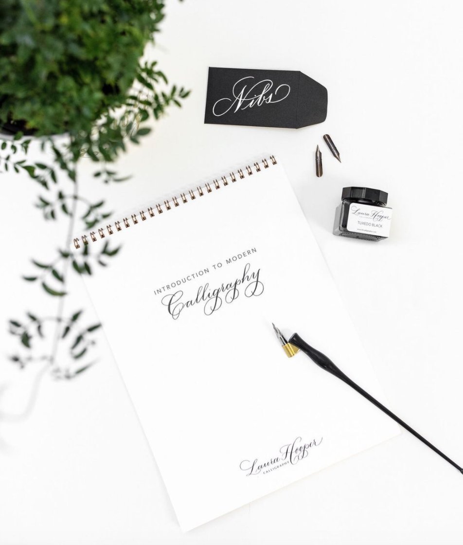Our starter kit + video tutorial is custom curated for beginners with supplies we *know* will work well together. We provide detailed, down-to-earth instructions on how to properly use the tools, + 2.5 hour video tutorial. Visit lhcalligraphy.com/starterkit for full details.