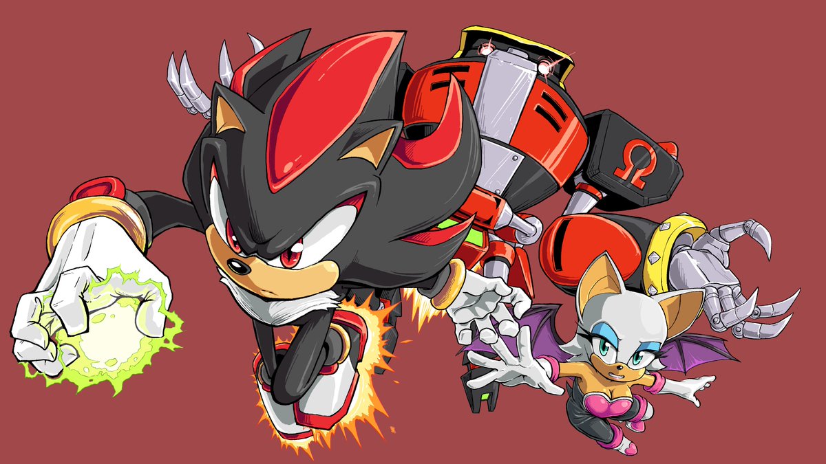 Kaylie Vinchenstein on Twitter: &quot;*This Machine Intensifies* #TeamDark  #shadow #rouge #e123 #omega #fanart #SonicTheHedgehog #sonicfanart #sonic  https://t.co/uO9bB6QCoN&quot; / Twitter