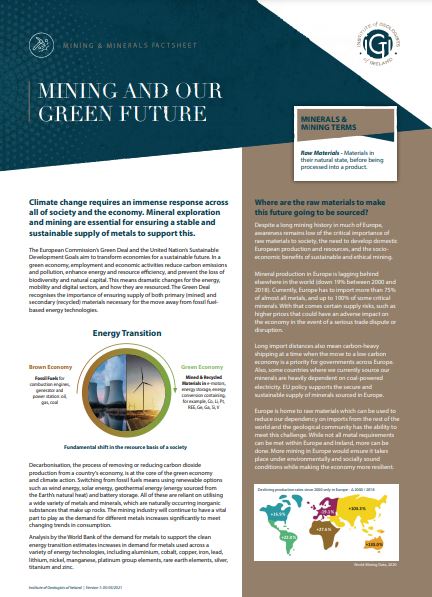 EfgInfo's tweet image. The latest #EFGeoBlog post presents a series of factsheets on the critical role of #mineralexploration and #mining to our #sustainable future. Discover this free resource produced by our member @IGI_PGeo at bit.ly/3ePZGCe