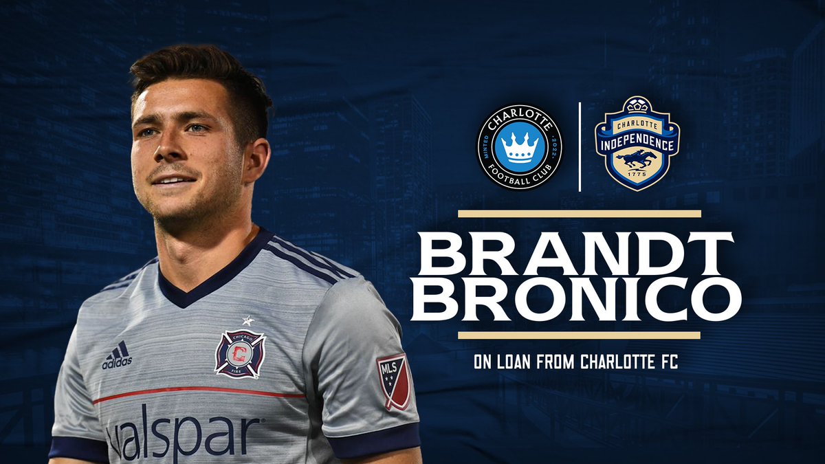 Charlotte Independence (@independence) on Twitter photo ✍️ We are delighted to announce the signing of <a href="/Bronibro13/">Brandt Bronico</a> to the Independence on a season-long loan from <a href="/CharlotteFC/">Charlotte FC</a>!
More ≫ bit.ly/3qPQsbi ✍️ We are delighted to announce the signing of <a href="/Bronibro13/">Brandt Bronico</a> to the Independence on a season-long loan from <a href="/CharlotteFC/">Charlotte FC</a>!
More ≫ bit.ly/3qPQsbi