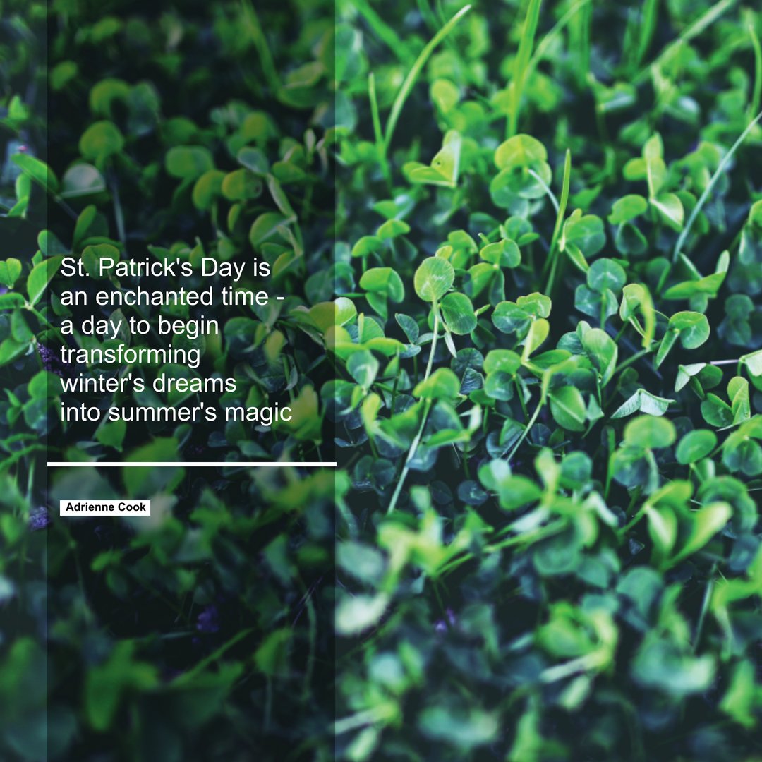 DSABusiness's tweet image. Wear green and make sure you start something enchanting today. Share it with us if you dare.
#quotes #stpatricksday #spring
