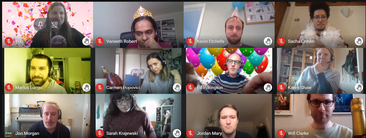 HannahCribb's tweet photo. I've officially been working from home for 1 year! My WFH highlights: 
- Introducing 'Hype' in our daily stand-ups 
- Slack (I'm such a convert)
- Not commuting 🙌 https://t.co/3qXw0GDHMP