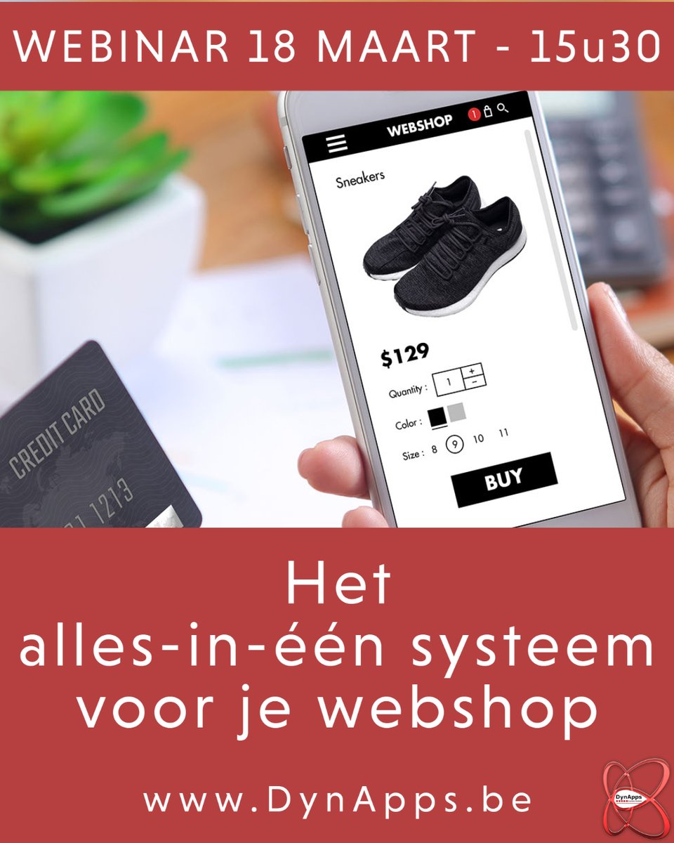 apps_dyn's tweet image. Schrijf vandaag nog in voor ons webinar op 18 maart en ontdek hoe je snel en eenvoudig je webshop beheert in Odoo. 
Deelname is gratis, maar de plaatsen zijn beperkt. Inschrijven kan via bit.ly/3tbJXkR