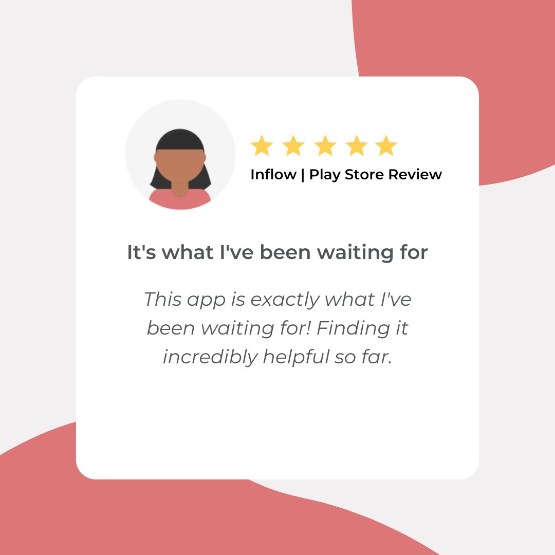 get_inflow's tweet photo. We love getting reviews from our beta-members on the play store! Join our waitlist to be the first to hear 🚀 #adhdapp https://t.co/MwBBJweCMj