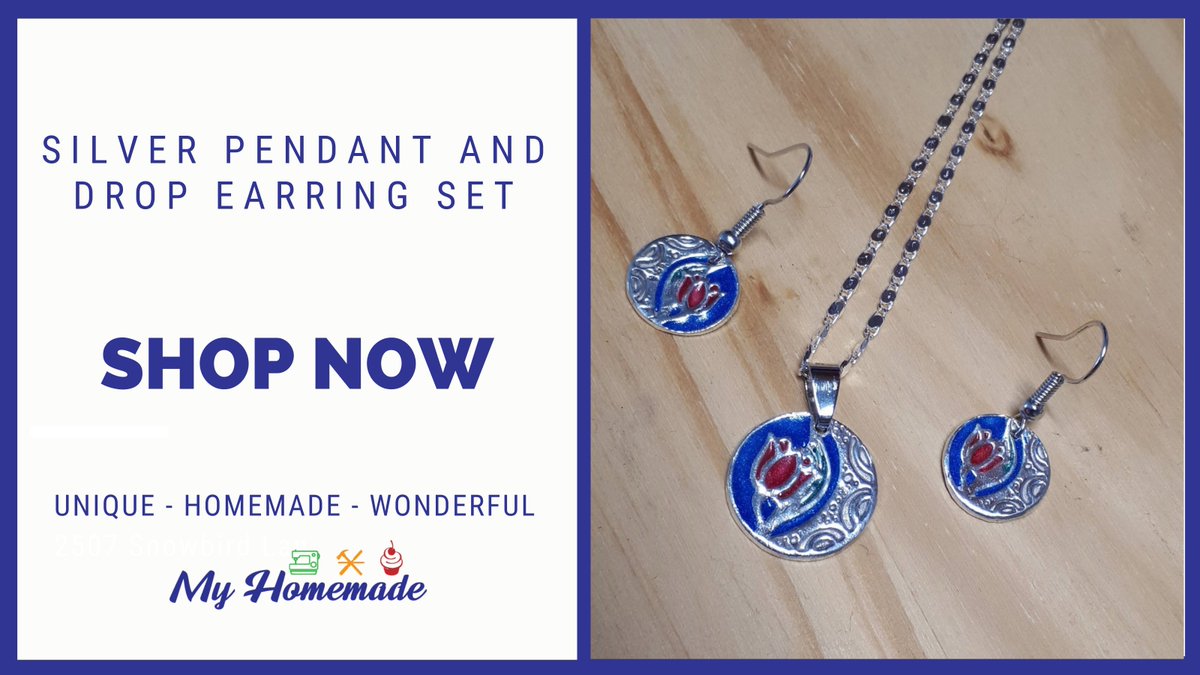 MyHomemadeUK's tweet photo. This Mackintosh inspired earring and necklace set is handmade from fine silver and the hand-painted. Quality, long-lasting and perfectly unique.✨
Shop Now: https://t.co/64HOJrSU6h
#FineSilver #handmadejewellery #uniquegifts #CharlesRenneMackintosh #Handmade #MyHomemade https://t.co/2U3upL74I6