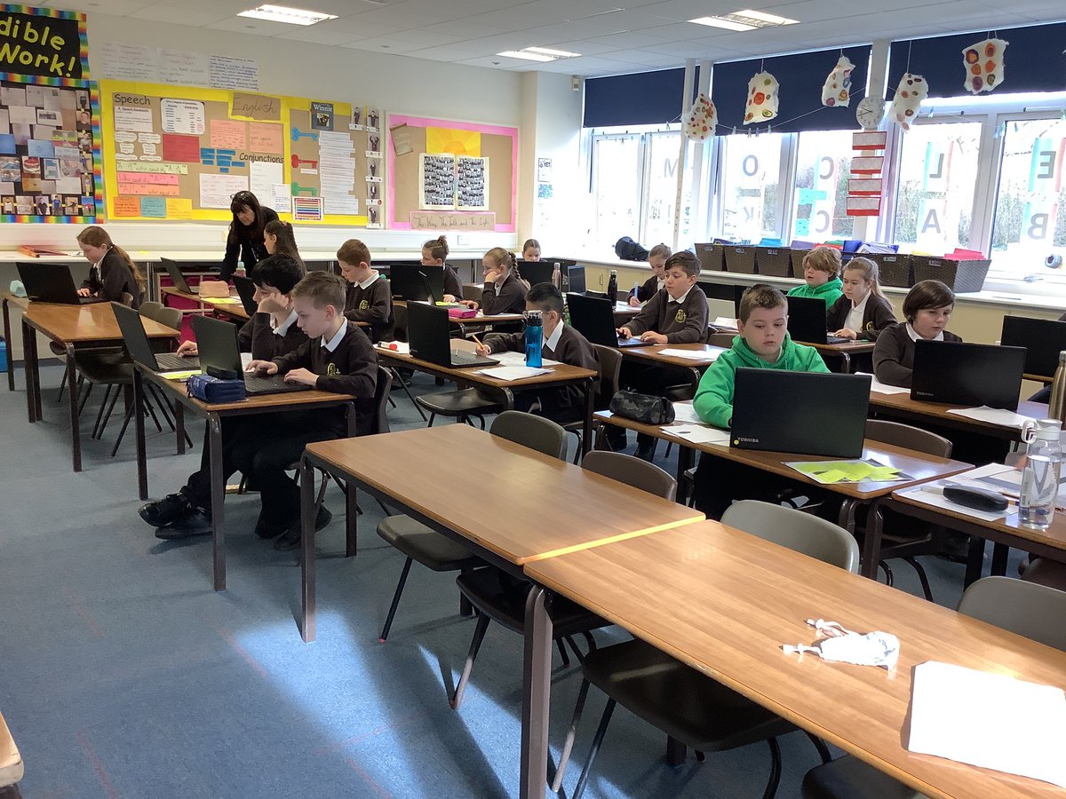 StClaresCP's tweet photo. Asia classroom working hard to find out about Harry Colebourn #FindingWinnie https://t.co/Mb1CvZGaGb