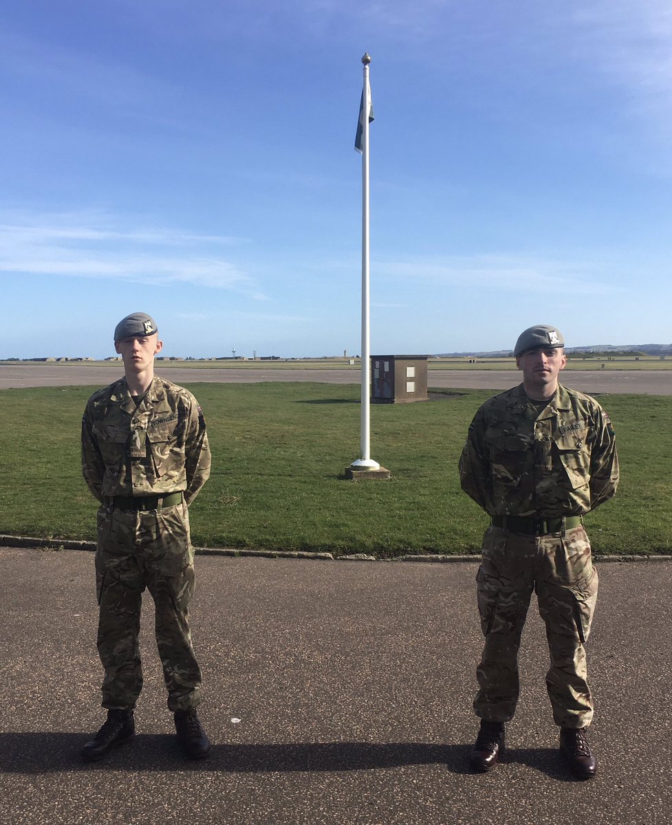 A warm welcome to Tprs Bailey and Townsend - newest members of C Sqn @SCOTS_DG. Both fit and capable soldiers, NCOs in their Trg Troops and
keen to get stuck into Lt Cav (mounted and dismounted). Great to see them starting their career in Grey Berets! #scotscav #thisisbelonging