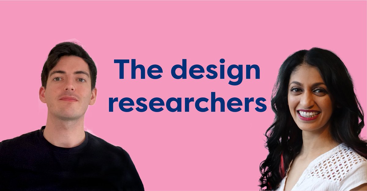 We are the @designXresearch hosts, user researcher @JainPaloma and designer @laurence_berry. 

If you're interested in following this live project, we'll be posting latest videos and opportunities to discuss each topic here