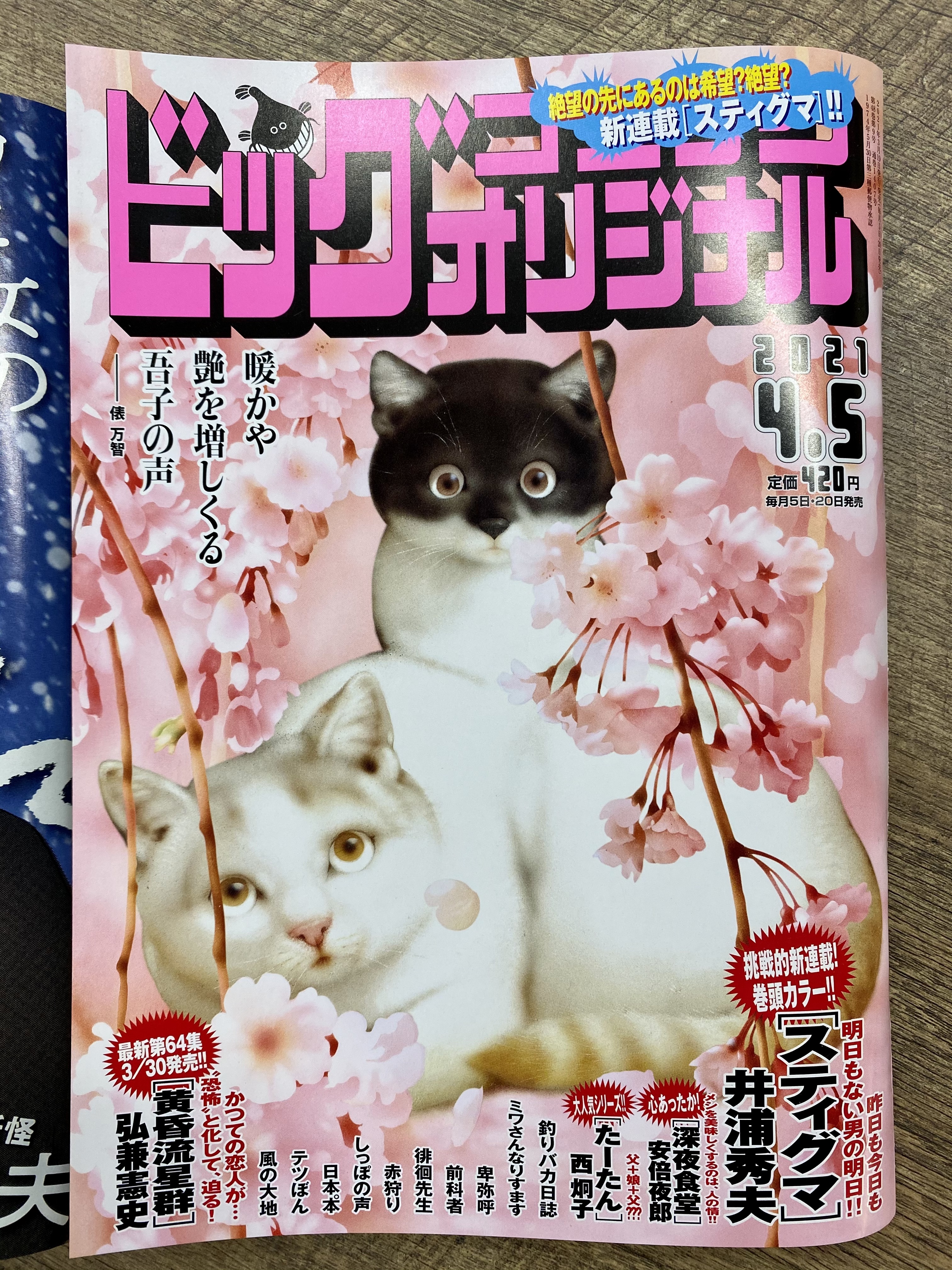ビッグコミックオリジナル編集部 本日発売 絶望の先にあるのは希望 絶望 弁護士のくず 刑事ゆがみ の井浦秀夫 挑戦的新連載 スティグマ 巻頭カラー 安倍夜郎 深夜食堂 西炯子 たーたん など ビッグコミックオリジナル7号 本日