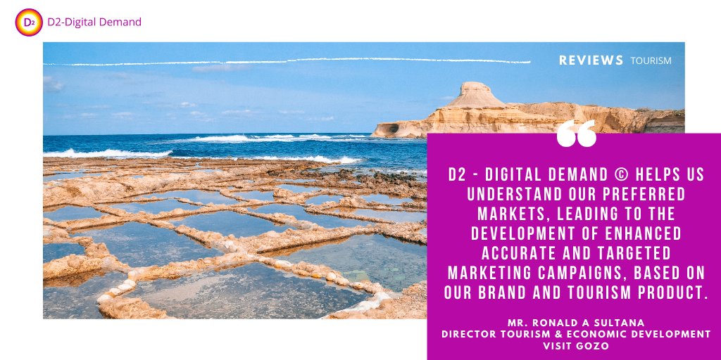 d2_analytics's tweet photo. Thank you Visit Gozo for choosing D2-Digital Demand©! Read more about software: https://t.co/OzvmOq2E2k #D2DigitalDemand #D2Analytics https://t.co/dODWrOg7ou