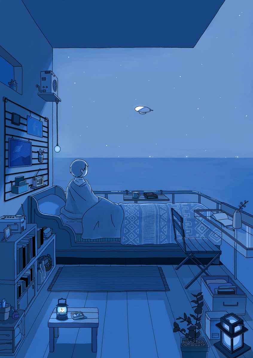 「夜明け前の最終便 」|坂月さかなのイラスト