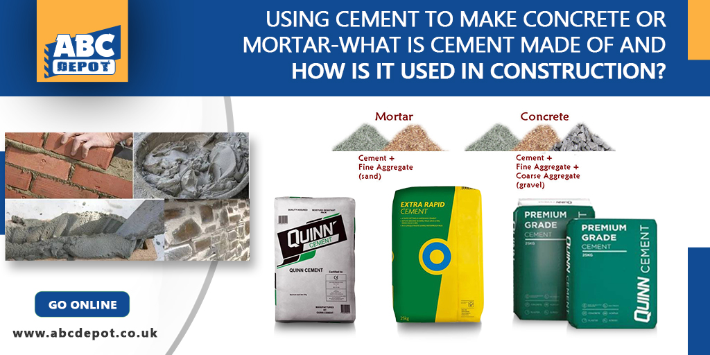 #Nowyouknow What is Cement Made Of and How is it Used in Construction? #QuinnPremiumCement
Need someone to talk to? Call us on 02083717474 &amp; visit the website for more details bit.ly/30NVdHO
Order online #Hertfordshire &amp; #London that's #easyasABC bit.ly/3f1eduX