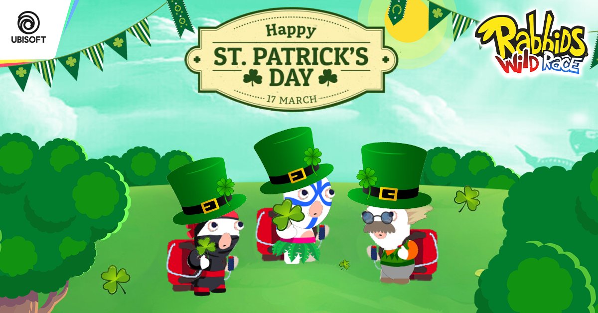 It's Happy St. Patrick's Day #StPatricksDay #StPatricksDay2021 #Rabbids 
<a href="/RabbidsOfficial/">Rabbids</a> nano.ubisoft.com/?gameID=RWR&ut…