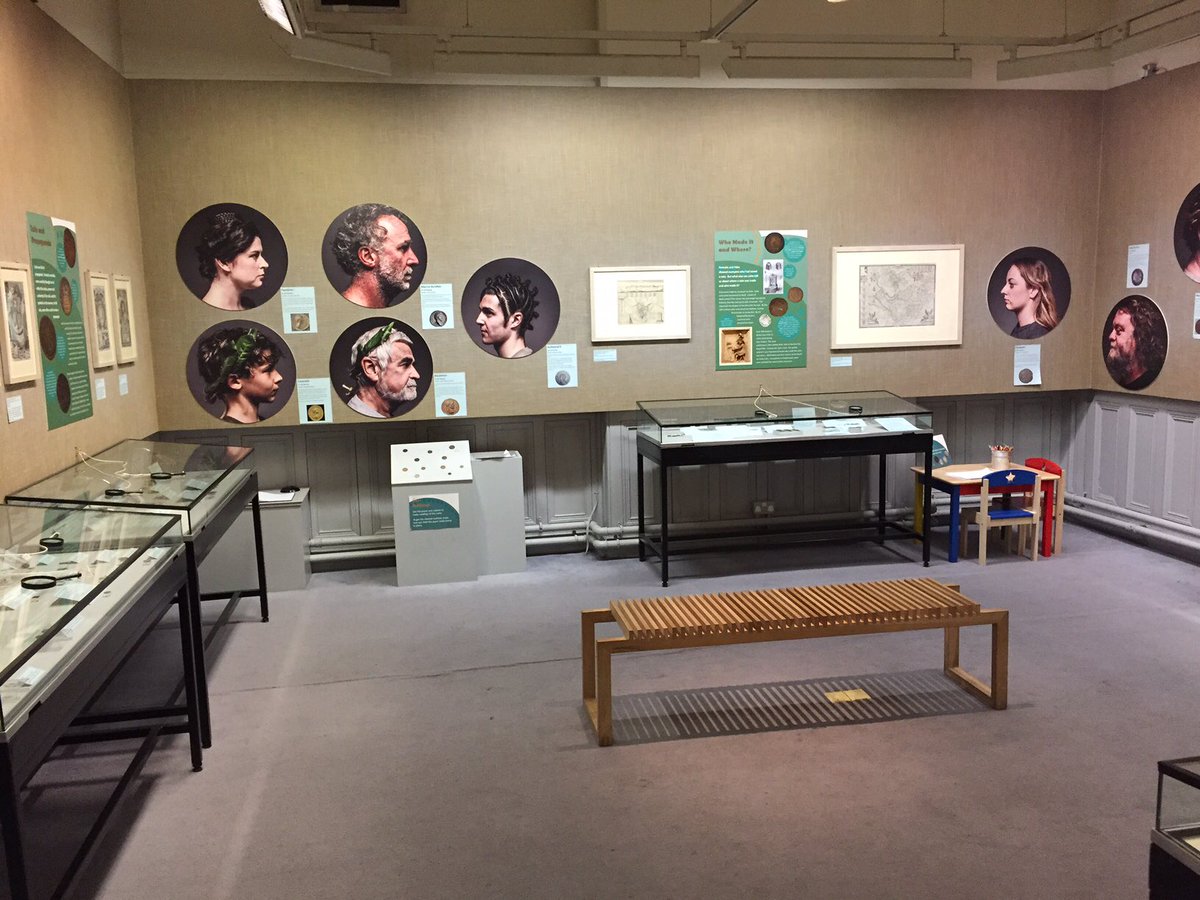 Moneymedalsnet's tweet photo. This is the Minted exhibition which was held at the Grosvenor Museum in Chester. It featured many innovative display techniques, making #numismatics accessible to visitors of all ages! @Monty_Liz will be speaking about it at our online conference tomorrow! Not too late to book! https://t.co/bHpdyDcU2S