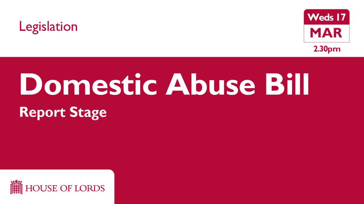 UKHouseofLords's tweet photo. #DomesticAbuseBill is in the spotlight from 2.30pm as members continue further check and change. Learn more https://t.co/2oZzQjxo4s https://t.co/2Oe99XiE7q