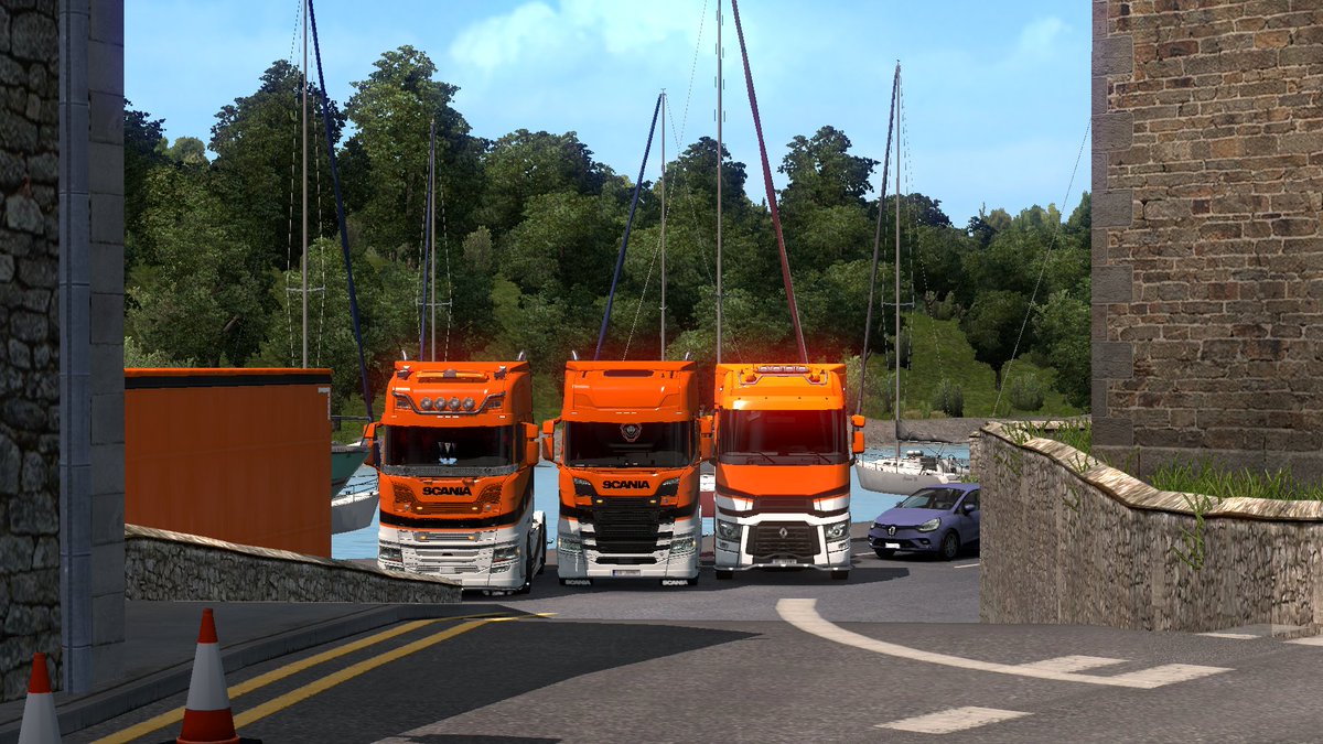 BCTransport_VTC's tweet image. Just a small survey.
Do you like Promods mainly on Island and England? 
Because our drivers are loving it, you can also find archives of our stream on our twitch channel: twitch.tv/bctrans. 
Here are some photos from driving on promods