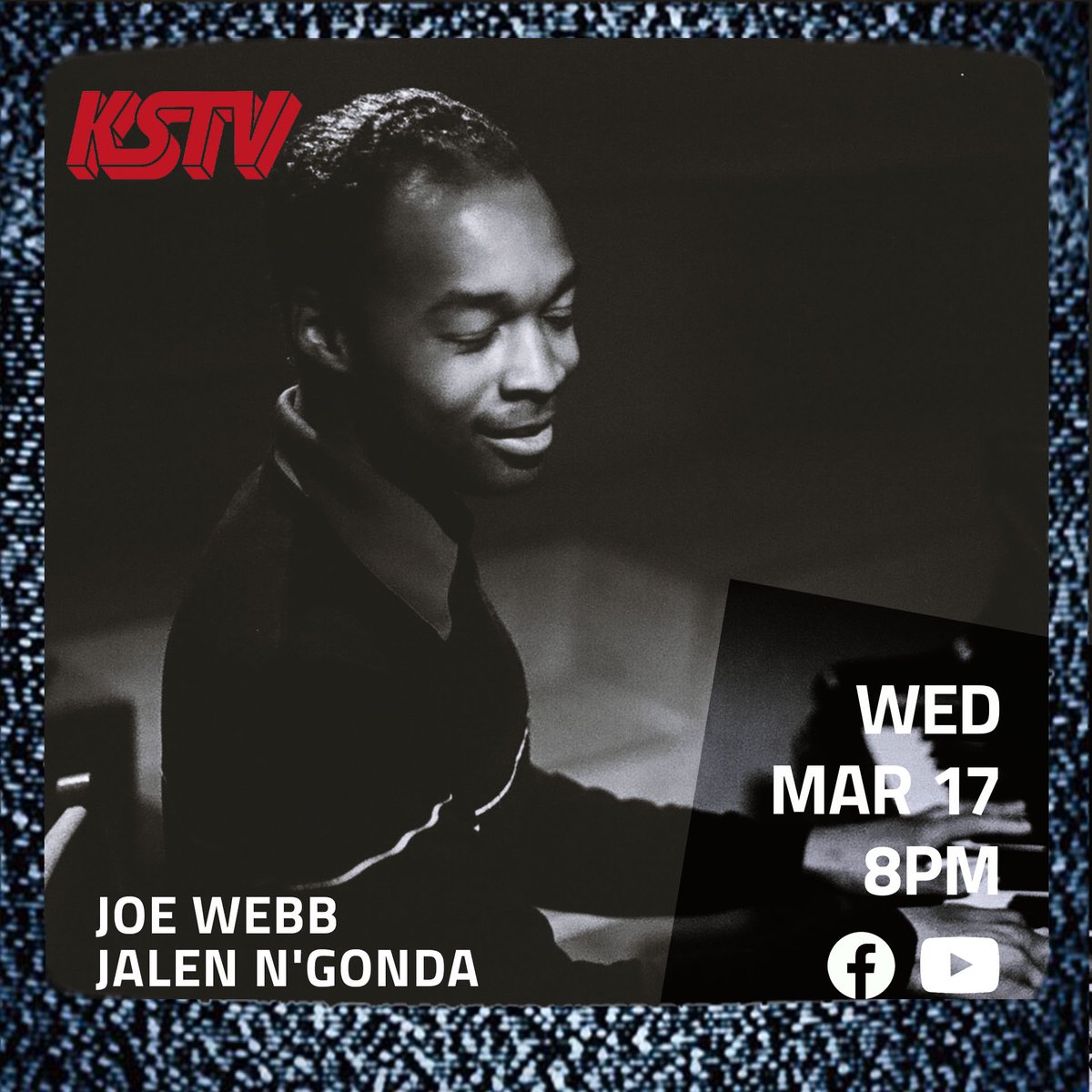 JoeWebbMusic (@_joe_webb_) on Twitter photo Tonight, I’ll be playing with Mr <a href="/JalenNgonda/">Jalen Ngonda</a> !
You can join us here!
youtube.com/watch?v=sGIS3m… Tonight, I’ll be playing with Mr <a href="/JalenNgonda/">Jalen Ngonda</a> !
You can join us here!
youtube.com/watch?v=sGIS3m…