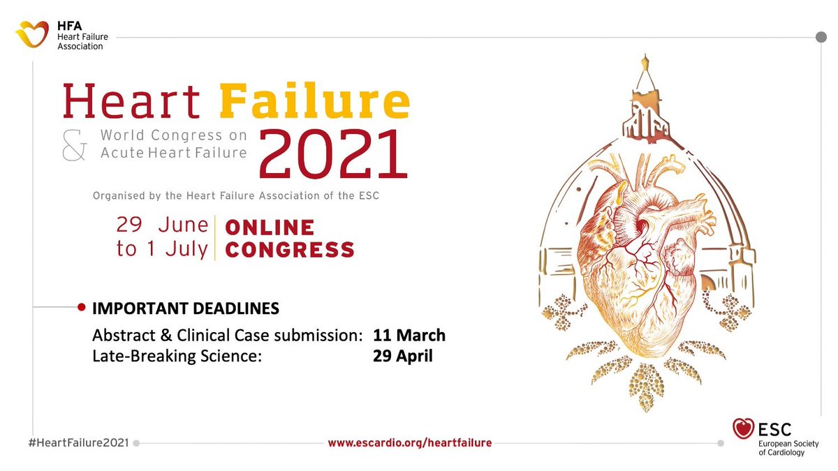 ESCAPE-NET (@escape_net) on Twitter photo Although the #HeartFailure2021 congress is still 3 months away, we can already feel a heightened pulse! The late breaking science deadline is a month from today. #CardioTwitter #HeartFailure #HFA #HeartHealth <a href="/escardio/">European Society of Cardiology</a> Although the #HeartFailure2021 congress is still 3 months away, we can already feel a heightened pulse! The late breaking science deadline is a month from today. #CardioTwitter #HeartFailure #HFA #HeartHealth <a href="/escardio/">European Society of Cardiology</a>
