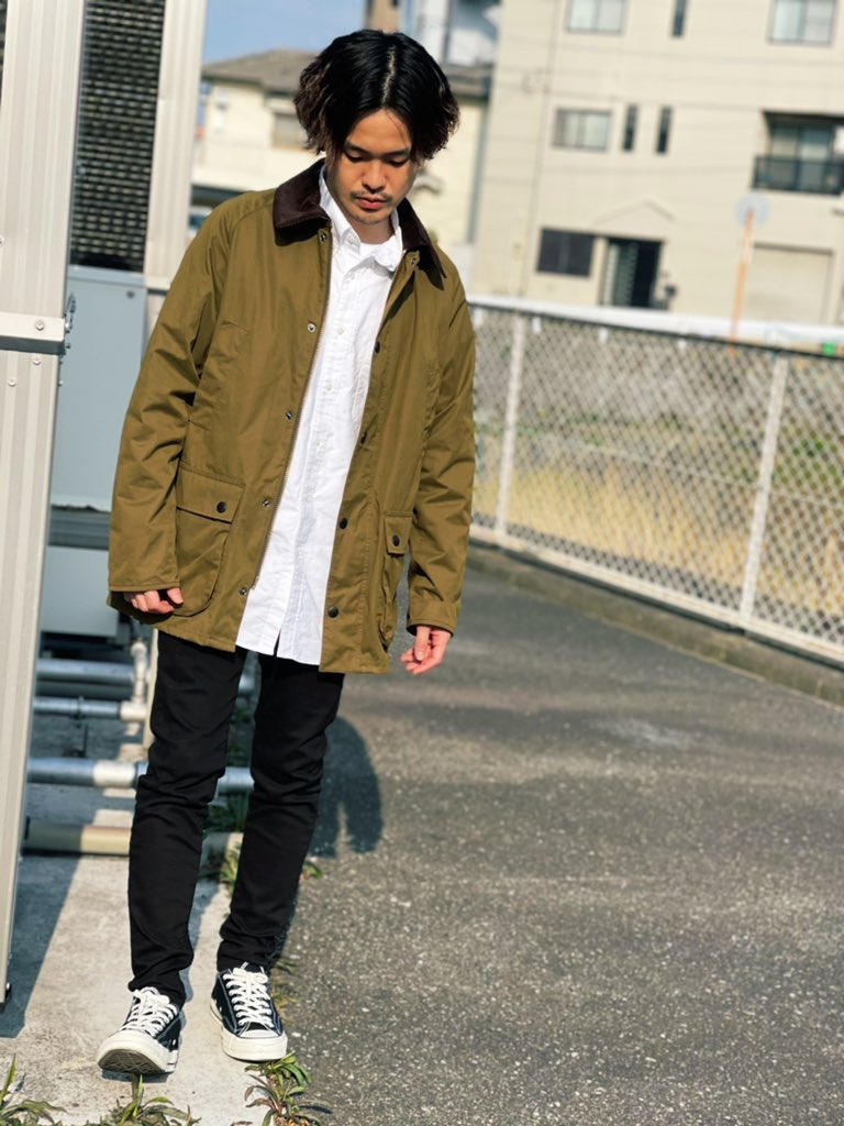 Tacahir8 Dailyz お気に入りのバブアーのジャケットに今回は Uniqlo Uniqlo Jp のブラックスキニーを合わせてみました ストレートデニムとの相性も良かったですが スキニーデニムともかなり合わせ易かったです Barbour バブアー 春コーデ 春