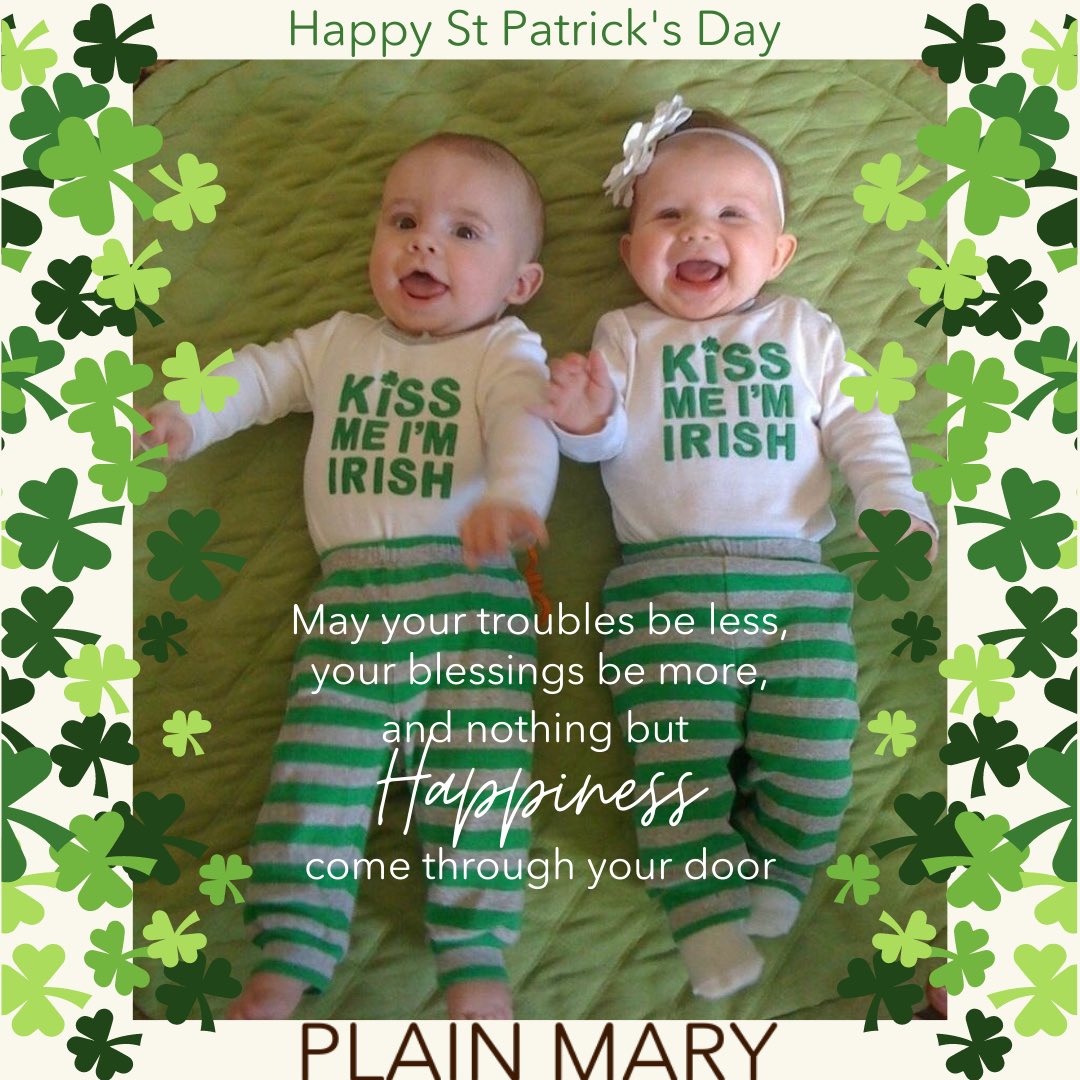 plainmary's tweet image. Happy St. Patrick’s Day from Plain Mary.

#StPatricksDay #KissMeImIrish