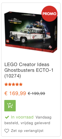 dewlanna's tweet photo. De Ecto-1 aan 170 euro
de maanlander aan 85 euro
of de Rollercoaster onder de 300 euro
om er maar een paar te noemen.
kortom, de #LEGO Creator aan -15 % bij @FunBelgium
#LEGOTipper
https://t.co/Jq7sgCnhtf https://t.co/cmbskVTbZp