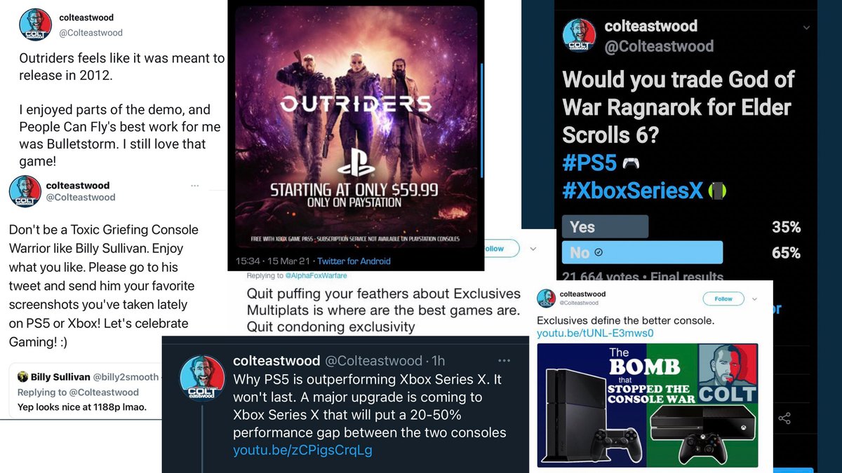 RaymondTracing's tweet image. Remember when #BlockColtEastwood was trending and xbox fans was asking why?
Well
Here is a collection of so of his best jokes, lies, hits, misleading  ColtSh*T
and #Xbox &amp;amp; Phil should be god dam ashamed of supporting this roach!