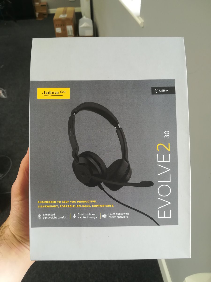 TheHeadsetStore's tweet image. Brand New on the Store This Week: Jabra Evolve2 30s for PC.

Plug &amp;amp; Play USB connection for PCs, excellent noise-cancelling, and they all come in fully recyclable packaging! 🎧♻️ 

Check them out here &amp;gt;&amp;gt; ow.ly/PPVW50E12dC 

#headsets #reduce #reuse #recycle #workingfromhome