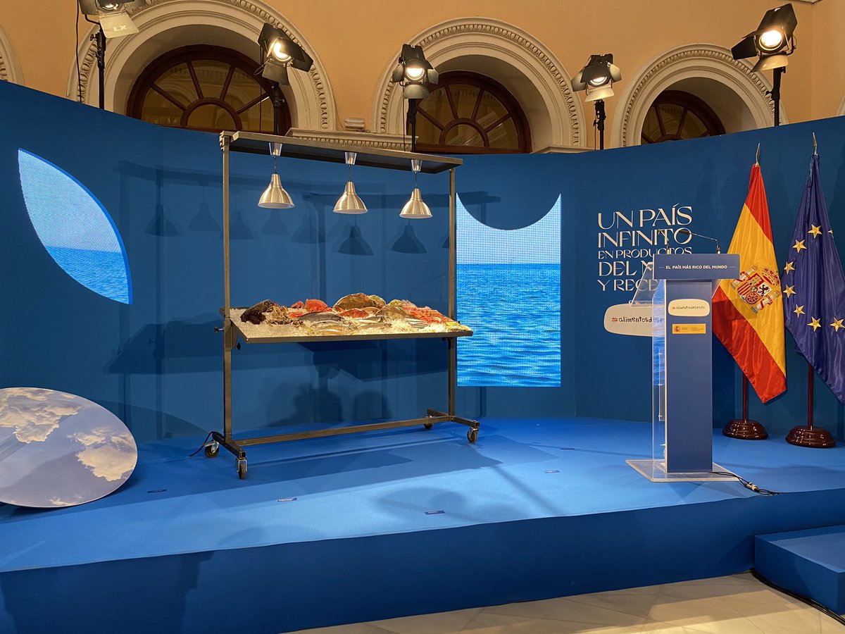 Todo preparado para el acto de presentación de la nueva campaña #ElPaísMásRicoDelMundo en el @mapagob junto a @Alimentacion_es