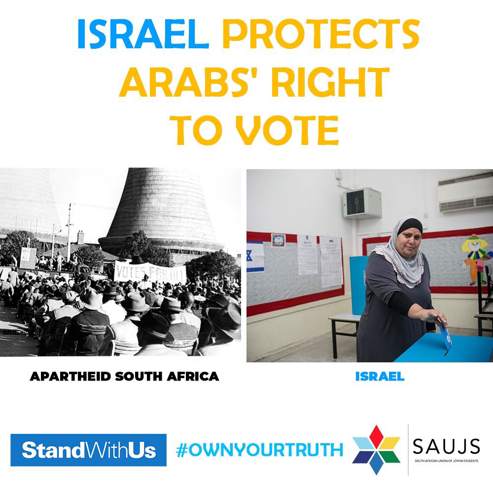 SAUJS's tweet image. Democratic Israel promotes an inclusive and diverse government. #OWNYOURTRUTH