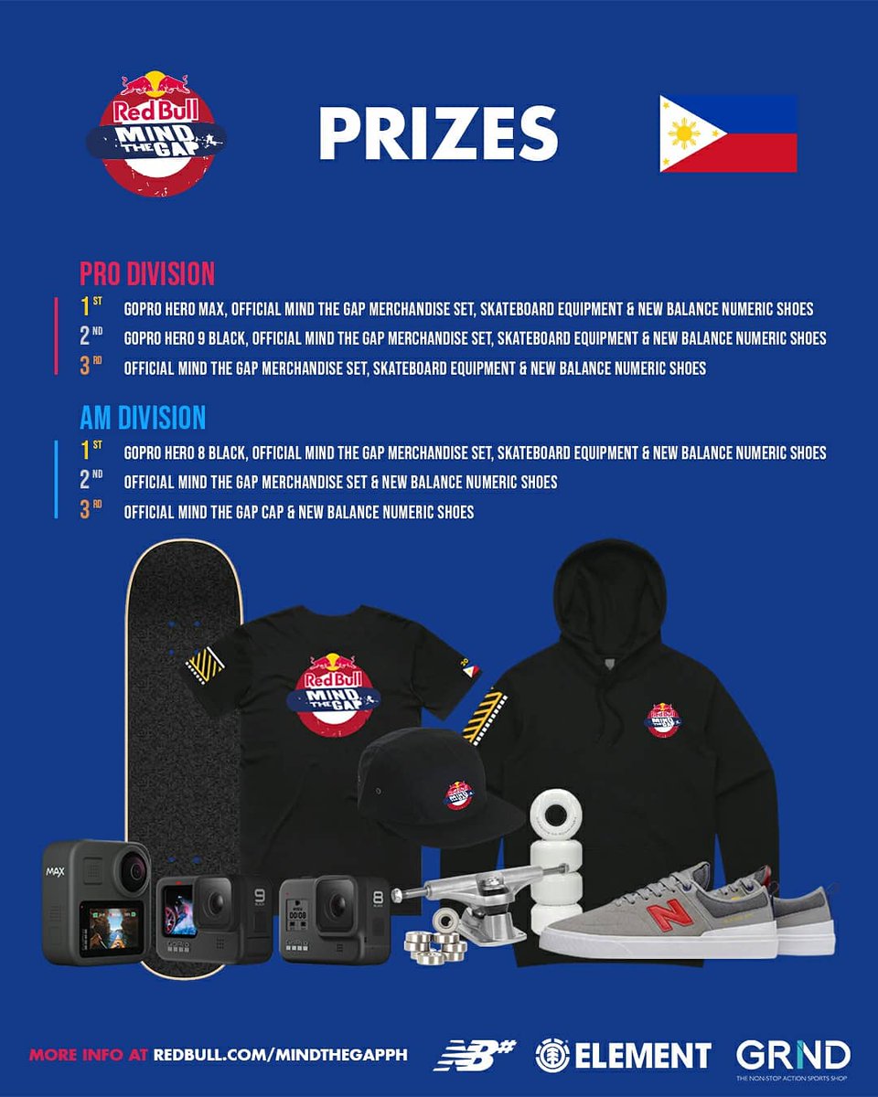 Calling all the skaters! Red Bull Mind the Gap launches in the PH for the first time! Giving skates a chance to showcase their skills in an online street gap competition. Showcase your skateboarding skills and you might just get a chance to win awesome prizes! #RedBullMindTheGap