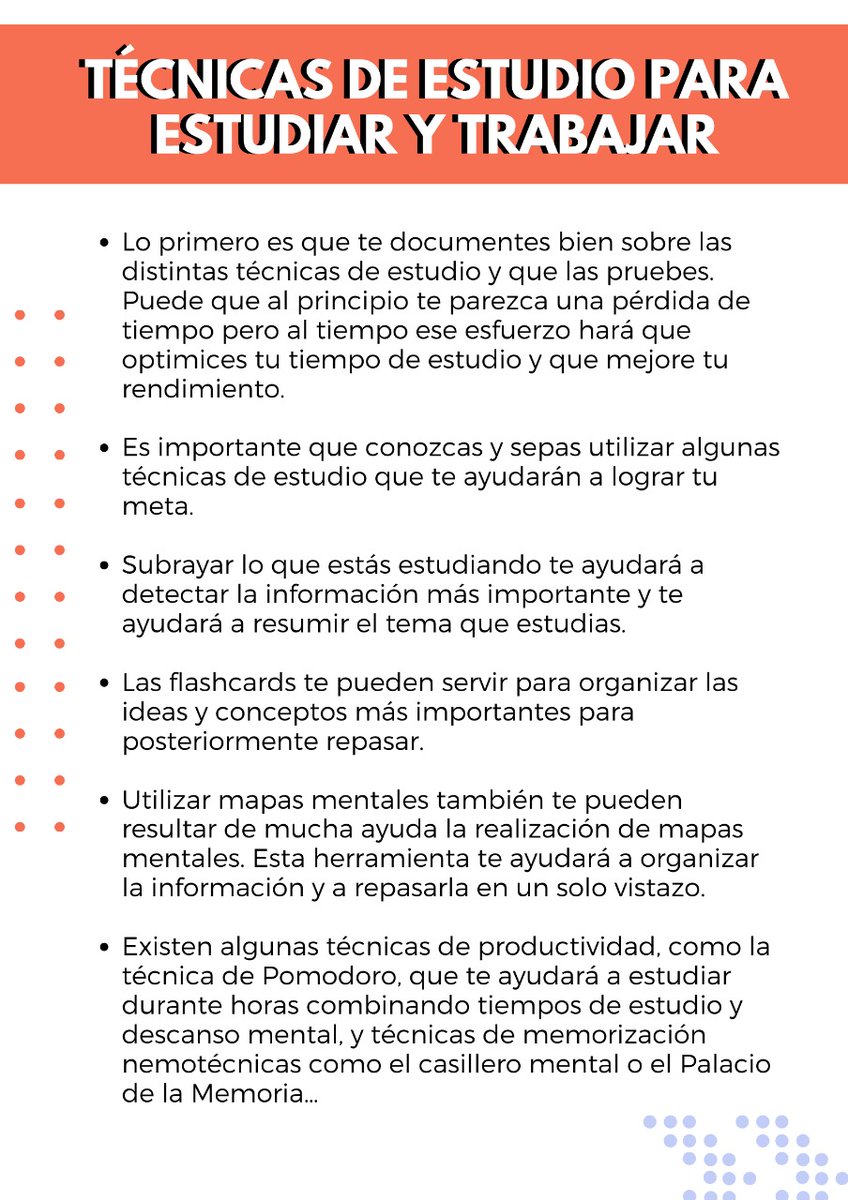 ¿Estás trabajando y estudiando al mismo tiempo?
Sabemos que a veces es difícil pero hoy hemos preparado esta #infografia para ayudarte a conseguir tu objetivo.
Sigue estos consejos y verás que son muy útiles para ayudarte a compatibilizar estudios y trabajo, #educaliverf
